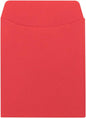 Hygloss 30 Library Card Pockets 3.5x5 Inch - Non-Adhesive Pocket Envelopes - Red - Classroom Envelope Pockets - Ideal for Organizing - Colorful Small Library Book Pocket