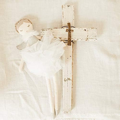 Mon Ami Angel Stuffed Doll - 15", Silver, Soft Elegant Plush Doll for Little Girls, Use as Toy or Room Decor, Great Gift for Kids of All Ages