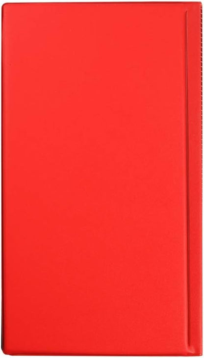 AITIME 180 Pockets Collection Supplies - Coin Holders Book Album for Collectors, Storage Suitable for Coin Diameter Less Than 1.66 Inches (Red)