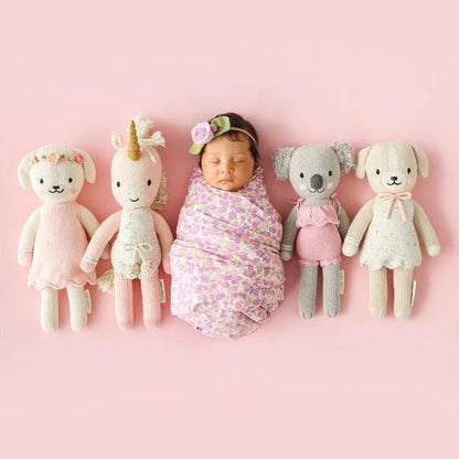 cuddle + kind Claire The Koala Little 13" Hand-Knit Doll – 1 Doll = 10 Meals, Fair Trade, Heirloom Quality, Handcrafted in Peru, 100% Cotton Yarn