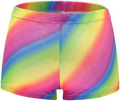 Aosva Little Big Girls' Sparkle Dance Tumbling Athletic Gymnastics Short 2-14Years