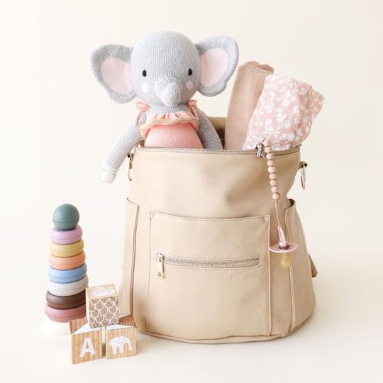 cuddle + kind Eloise The Elephant Regular 20" Hand-Knit Doll – 1 Doll = 10 Meals, Fair Trade, Heirloom Quality, Handcrafted in Peru, 100% Cotton Yarn