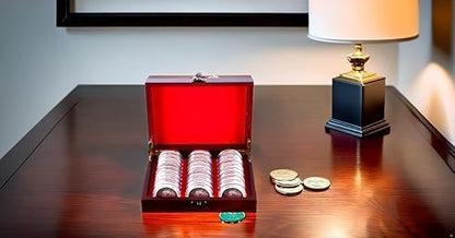 WANLIAN Wooden military challenge coin,universal commemorative collection box,silver dollar wooden box,storage box, plastic storage box and cardboard flip poker chip sports coin.