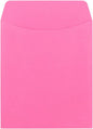 Hygloss 30 Library Card Pockets 3.5x5 Inch - Non-Adhesive Pocket Envelopes - Electric Pink - Classroom Envelope Pockets - Ideal for Organizing - Colorful Small Library Book Pocket