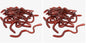 Gejoy 16 Pieces Fake Worms Rubber Play Worms Realistic Plastic Toy Earthworm Worm Farm for Halloween April Fool's Day Party (Pack of 2)