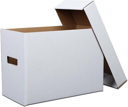 G-PLUS 3 Pack Comic Book Storage Box - Holds 150-175 Comics, Collapsible & Stackable Short Box, Moistureproof, Archival Cardboard