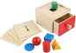 Adena Montessori Sorting Drop Box Toy with 6 Borad and Drawer Educational Toys for Kids Baby Toddlers