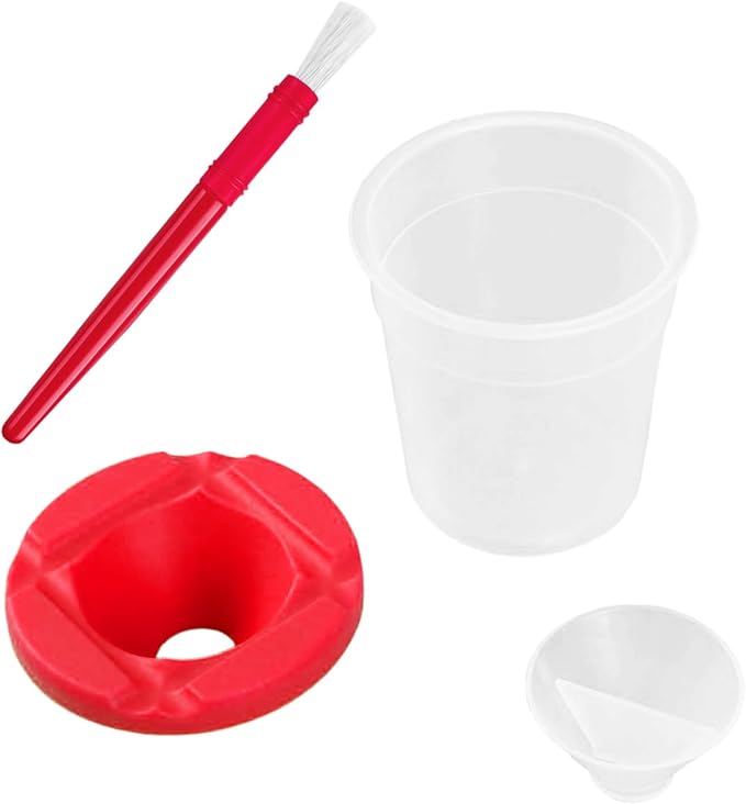 Zilphoba 20pcs Paint Cups with Lids for Kids, 10 Different Color Spill Proof Learning Cups for Young Artist