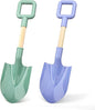 16" Wood Beach Sand Shovel Toys for Kids Adults, Heavy Duty Gardening Tools, Sturdy Spades for Sandbox Table, ABS Plastic Scoop for Sand Snow Shoveling Digging, Backyard Summer Winter Fun 2 Pack