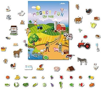 Magnetic Portable Playboard Farm Life (58 Pcs)