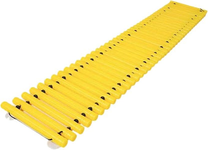 Balance Path Board Balance Block Space Saving Stable Non Slip Edging Kindergarten Balance Trail for Outdoor Indoor, Yellow