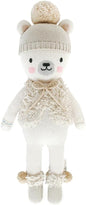 cuddle + kind Stella The Polar Bear Little 13" Hand-Knit Doll – 1 Doll = 10 Meals, Fair Trade, Heirloom Quality, Handcrafted in Peru, 100% Cotton Yarn