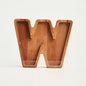 Personalized Wooden Piggy Bank – Custom Letter W Coin Bank in Beech Wood with Clear Acrylic Front, Engraved Name Option, Money Saving Box for Kids and Adults