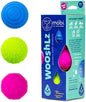 Mobi Wooshlz Bath Shakers, Sensory Bath Balls for Toddlers, BPA-Free Silicone Baby Ball, Infant & Babies Bathtub Fun Toy with Rattle Sounds & Textures (3 Pack)