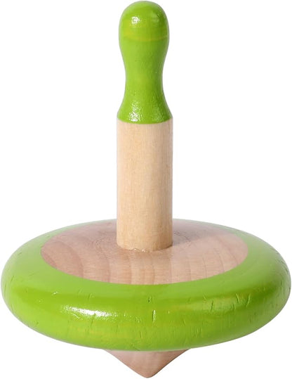 WODI 4PCS Wooden Spinning Tops - Adorable Animal Gyroscope Toys for Toddlers, Safe & Fun Montessori Educational Gift, Fidget Spinner for Kids/Toddlers (#3)