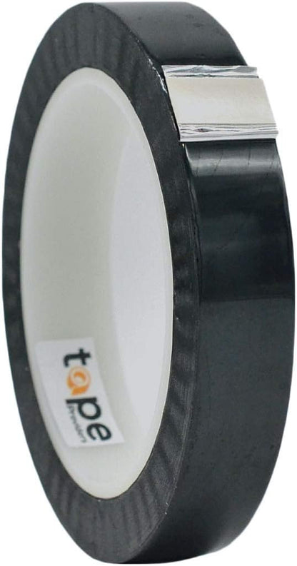 WOD MPFT2 Black Metalized Polyester Mylar Film Tape with Acrylic Adhesive, 3/4 inch x 72 yds. Vibrant Mirror Black Tape, Decor Tape for Detailing Accent Wall, Graphic Arts, Car and Boat Trim