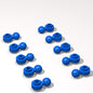 Classic Building Plate Bulk, Round 1x1 with Tow Ball with Shaped Hole 500 Piece, Compatible with Lego Parts and Pieces: (Color:Blue)