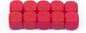 22MM Rounded Blank Six Sided Dice Lianshi Teaching Created Sesources Game Teaching Plastic Cubes Four Colors Choosable (10Pcs, Red)