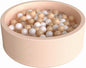 Wonder Space 35" Premium Kids Foam Ball Pit, CPSIA-Certified Safe Soft Play Pool for Toddlers, Baby Indoor Nursery Playpen, Ideal Gift for Boys & Girls (Beige)