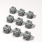 Classic Building Brick Bulk, 1x1 with Studs on 4 Sides 260 Piece, Compatible with Lego Parts and Pieces: (Color:Light Gray)