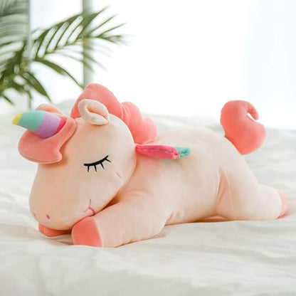 Unicorn Stuffed Animals, Soft Unicorn Plush Hugging Pillow Toy Gifts for Kids (Pink, 12 in)