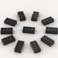 500 Piece Black 2x4 Bricks Bulk, Classic Building Block Flat, Compatible with Lego Parts and Pieces, MOC Building Bricks DIY Play Set for Kids Age 6+