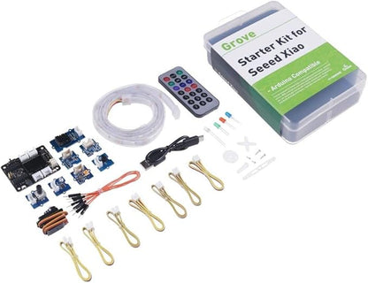 Seeed Studio XIAO Starter Kit - All Seeed Studio XIAO Series Development Boards Supported, XIAO Series Expansion Board, 9 Grove Modules, Presented with XIAO Courses for Beginner.