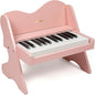 ZIPPY Kids Piano Keyboard, 25 Keys Digital Piano for Kids, Volume Adjustable, Mini Music Educational Instrument Toy, Wood Toy for Toddlers Girls Boys (Pink)