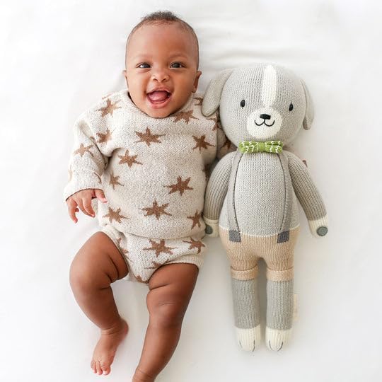cuddle + kind Noah The Dog Reguar 20" Hand-Knit Doll – 1 Doll = 10 Meals, Fair Trade, Heirloom Quality, Handcrafted in Peru, 100% Cotton Yarn