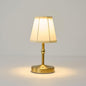5w Led Cordless Mini Lamps,3000 mah Battery Operated Lamp,3 Color Temperature Dimmable Table Lamp,Gold Rechargeable Table Lamp Fabric,Aesthetic Small kitchen Lamp for Counter,Restaurant,Bar,H9.8"
