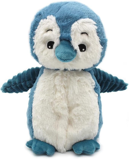 Les Déglingos Les Ptipotos by Glissou The Penguin Mummy Baby – Soft Plush – Ideal Newborn Gift – Blue – 16 cm