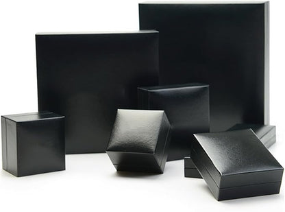Oirlv Black Jewelry Set Box,Ring/Earrings/Big necklace Gift Case