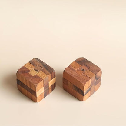 Hidden Passage Wooden 3D Mechanical Puzzle for Adults – Brain Teaser Game | Desk Toy | Handmade Interlocking Wood Puzzle | Mind Teaser Logic Challenge Toy by SiamMandalay