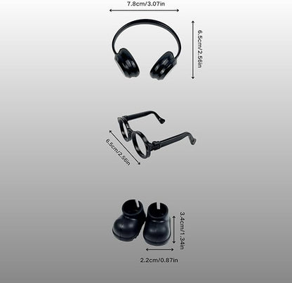 Accessory for 15cm/17cm Doll ((Doll Not Included)，Trendy Accessory Sets for Dolls ,Cute Accessory for Dolls Dress up Unique Style（A）