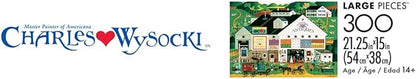 Buffalo Games – Peppercricket Farms - Charles Wysocki - 300 Oversized Piece Jigsaw Puzzle  Large, Oversized Shapes - Great for Adults, Seniors, Family, Kids, Easy to Grip