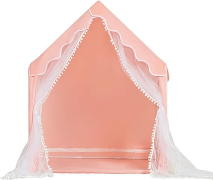 Kids Play Tent Children's Tent Indoor Princess Girl Castle Game House Household Small House Outdoor Toy House with a String of Star Lights