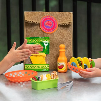 Fat Brain Toys Pretendables Nacho Set - Pretend Playset with Storage, Ages 3+