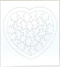 Hygloss Blank Puzzles with Heart Shape - 8.5" x 9.5" - 100 Puzzles - Ideal for Valentines - Write, Draw, and Decorate Your Own Jigsaw Puzzle (34 Puzzle Pieces per Puzzle)