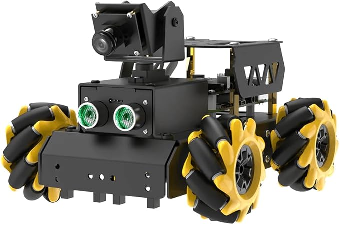 AI Vision Robot Car Kit for Raspberry Pi, TurboPi Coding Robot Kit STEM Projects Educational Building Robot Python Programming Programmable Open Source Smart Robotic (without Raspberry Pi)