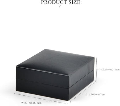 Oirlv Black Pendant Gift Box Wedding/Propose Jewelry Box Velvet Insert