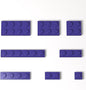 100 Pieces Classic Building Plate Assortment Pack, 8 Sizes Small Baseplates Multipacks, Compatible with Lego Parts and Pieces, Small Plate for Building(Color:Purple)