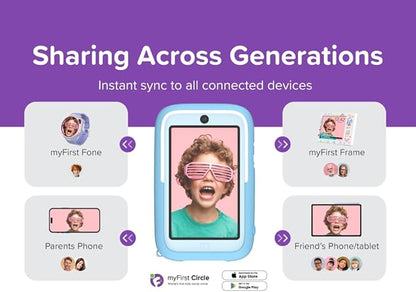 New AI Editor Camera for Kids myFirst Camera 50 Kids' Digital Camera 20MP Photos 1080P Video, Front & Selfie Lens Christmas Birthday Gifts for Boys & Girls Ages 4-15 Portable Travel Friendly (Purple)