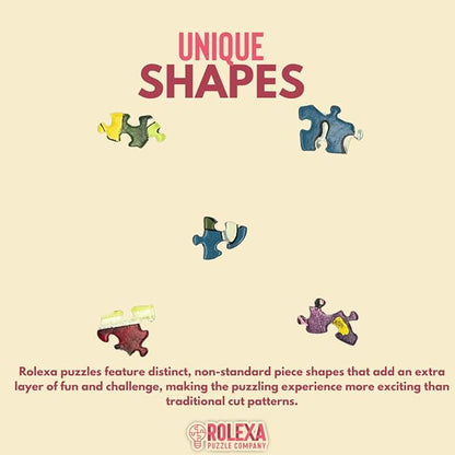 1000 Piece Unique Shape Jigsaw Puzzle with Original Artwork