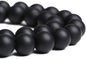 10MM 38PCS Natural Stone Matte Black Agate Loose Beads for Jewelry Making DIY Bracelet Necklace
