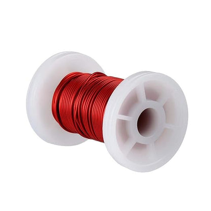 BNTECHGO 20 AWG Magnet Wire - Enameled Copper Wire - Enameled Magnet Winding Wire - 2 oz - 0.0315" Diameter 1 Spool Coil Red Temperature Rating 155℃ Widely Used for Transformers Inductors