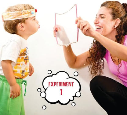 Einstein’s Bubbles and Foam LAB Science Kit for Kids. STEM for Boys & Girls Detailed Picture Guide Included.