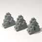 Classic Building Rock Bulk, Rockery Panel 3x8x7 Medium Symmetric 20 Piece, Compatible with Lego Parts and Pieces: (Color:Light Gray)