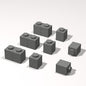 Classic Building Brick Bulk, 1x1 260 Piece, Compatible with Lego Parts and Pieces: (Color:Dark Gray)