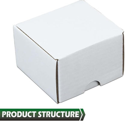GRAND ORANGE 50 Pack 200 Count Trading Card Storage Boxes Corrugated Paper Cardboard Organizer for Sports Gaming Cards Trading Paper Boxes