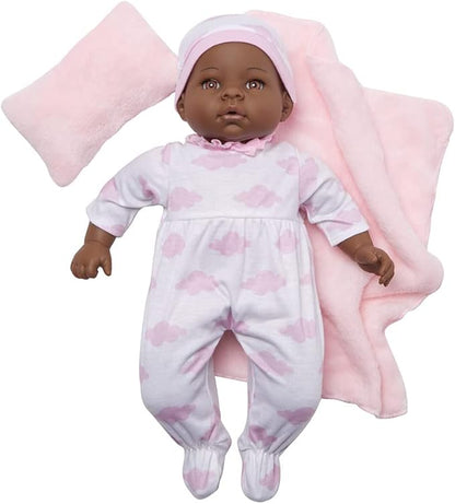 Madame Alexander 16-Inch Lee Middleton Newborn Baby Doll, Pink Cloud, Dark Skin Tone